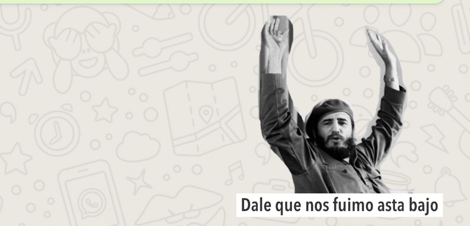 Fidel en WhatsApp