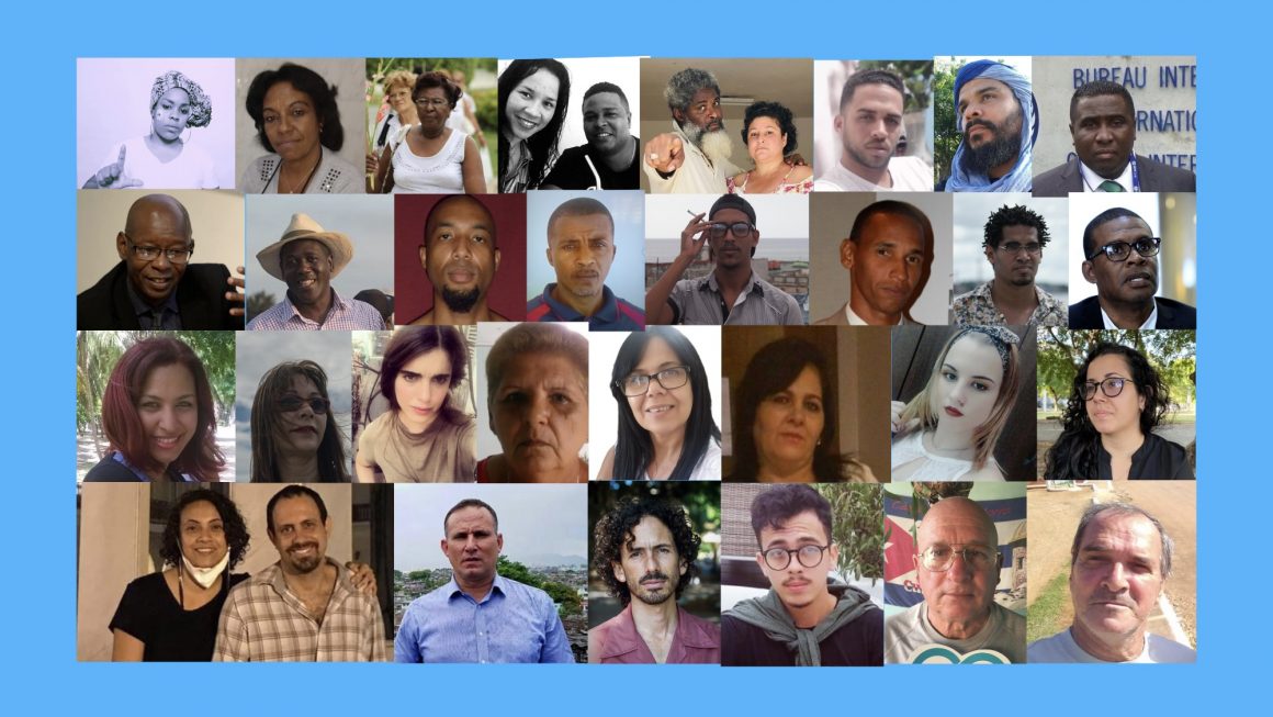 Activistas, periodistas y artistas de Cuba